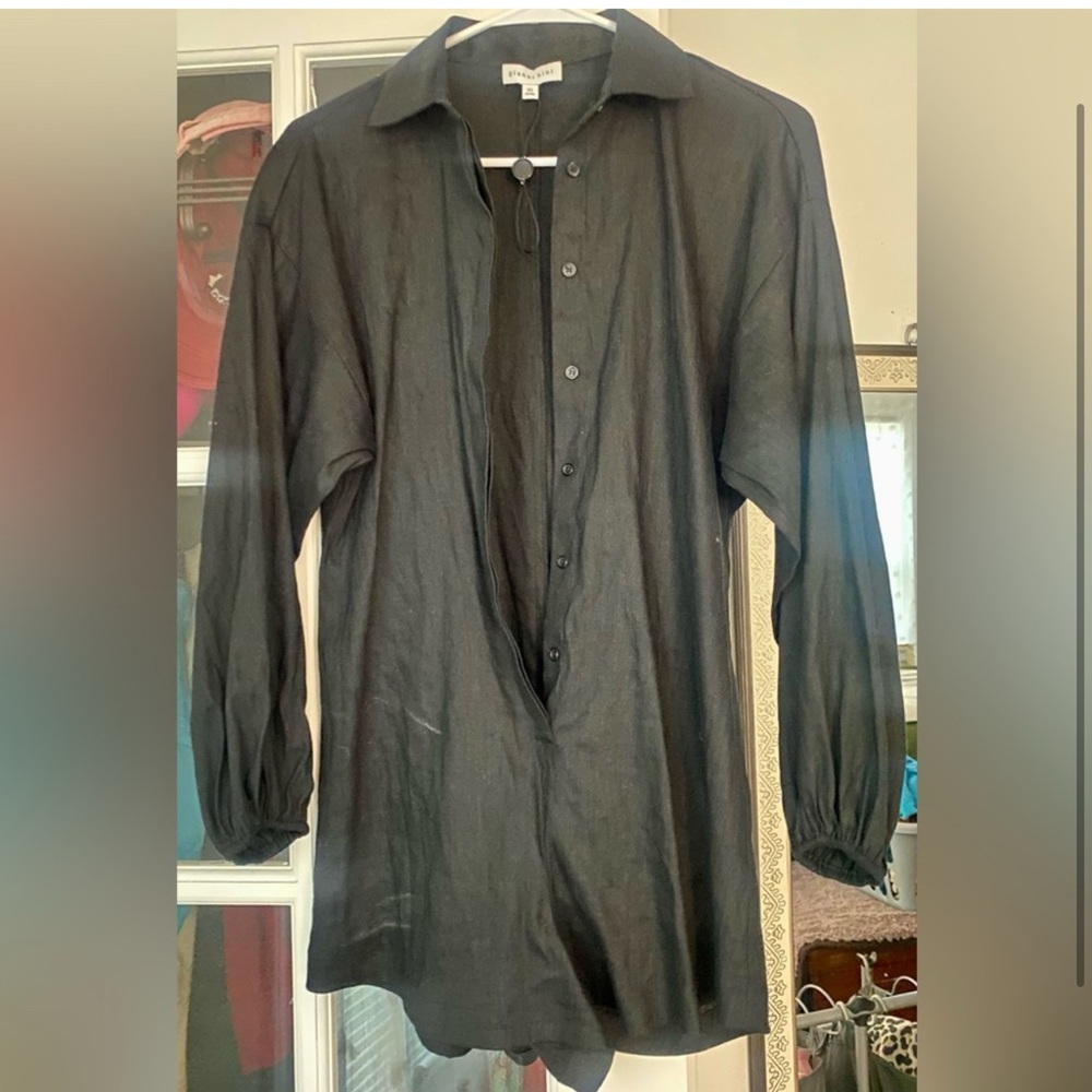 Gianni Bini Black Ashley Long Sleeve Romper